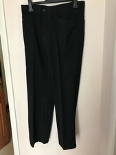 Kew black needlecord trousers