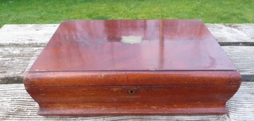 Antique ogee shaped mahogany - ogee,