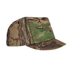 Baseball Cap Original US Made Hunting Camo Tree Bark Oak Mossy Low Brim Peak Hat