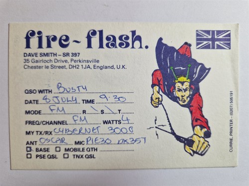 Fire flash radio qsl - uk,