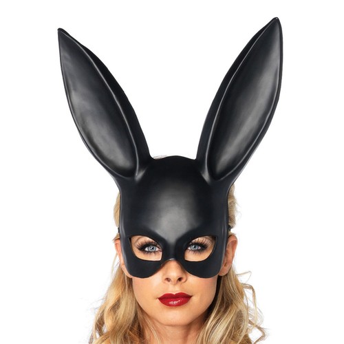 Matte black ear half face - matte,