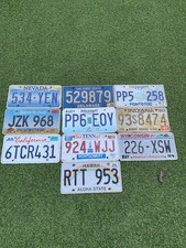 American License Plates - Set Of 10