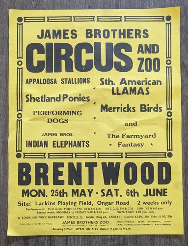 Vintage james brothers circus - james,