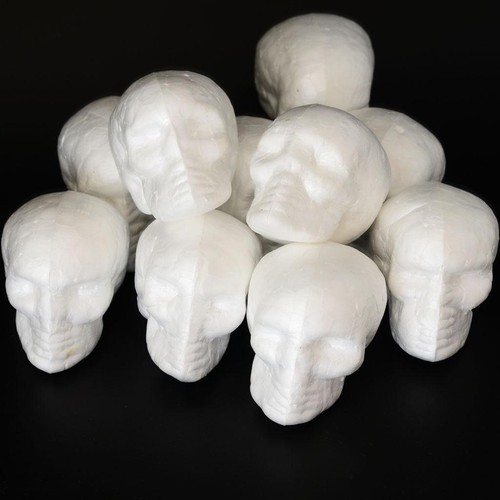 10x styrofoam foam skull - 10x,
