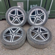 GENUINE 18 MERCEDES A CLASS ALLOY WHEELS W204 W205 W177 VITO ETC 5 X 112