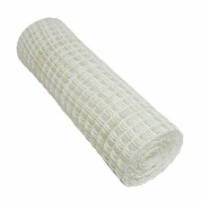 White plastic mesh fence - white,