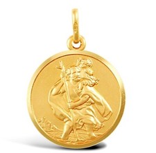 9ct Gold Large St Christopher