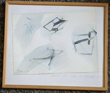 Sandra Blow RA - Watercolour Painting - GREAT PROVENANCE - UNIQUE FRINK