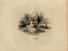 Antique Master Print-A naked