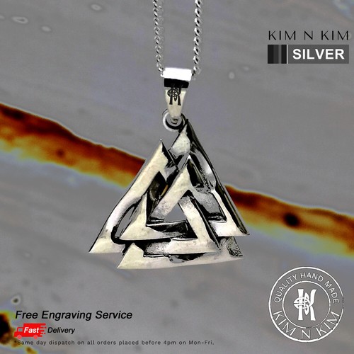Valknut pendant necklace odin - pendant,