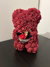 Red Rose Bear Flower Teddy