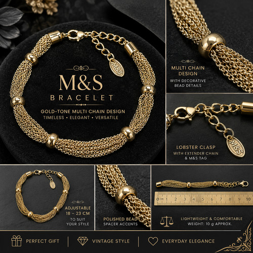 Gold tone multi - tone,