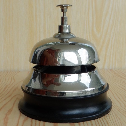 Vintage chrome reception desk - chrome,