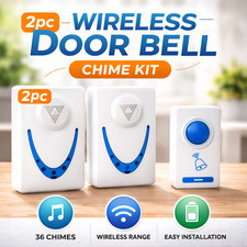 2pc Wireless Door Bell Chime