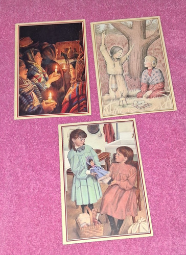 American girl postcard - girl,