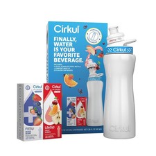 Cirkul 22oz. White Stainless