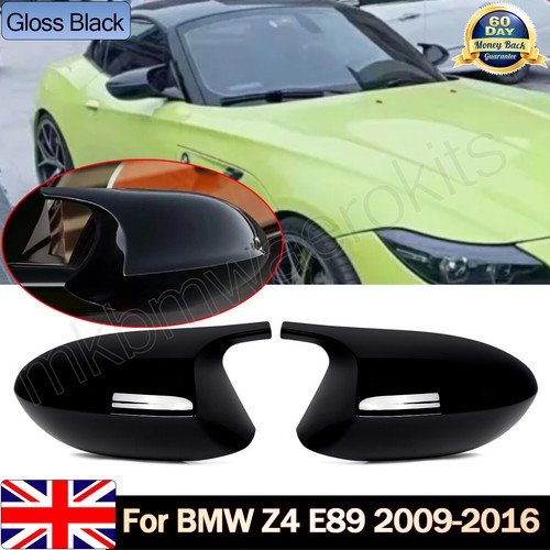 Glossy black rearview - black,
