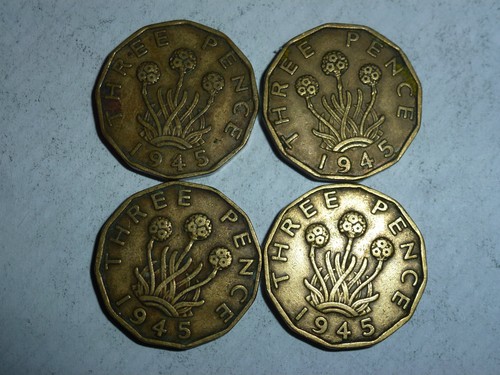 George brass three pence - brass,