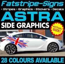to fit VAUXHALL ASTRA GRAPHICS STICKERS STRIPES DECALS VXR OPEL SRI TURBO GSI