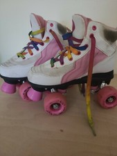 Rio Roller Child Quad Skates Size UK 1 Pink and White 