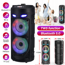 3000W Portable Bluetooth Party Speaker Sub Woofer Heavy Bass Sound System & MIC