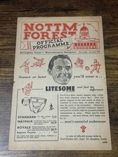 53/54 FA YOUTH CUP  Nottingham Forest Wolves Wolverhampton Football Programme