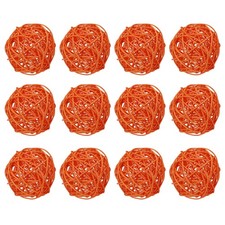 12 Pcs Wicker Rattan Balls