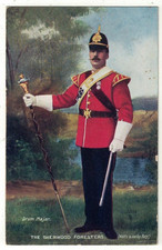 Tuck's Artist Drawn Postcard The Sherwood Foresters Drum Major Notts & Derby Rgt