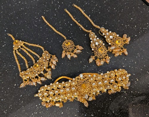 Pakistani wedding party - wedding, gold