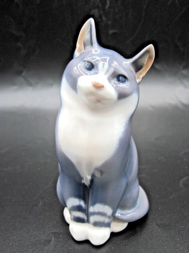Royal copenhagen cat seated - copenhagen,
