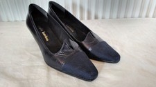 Carla Karina Navy Kid Leather