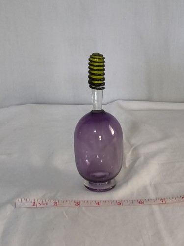 Handblown purple twizzle - handblown,