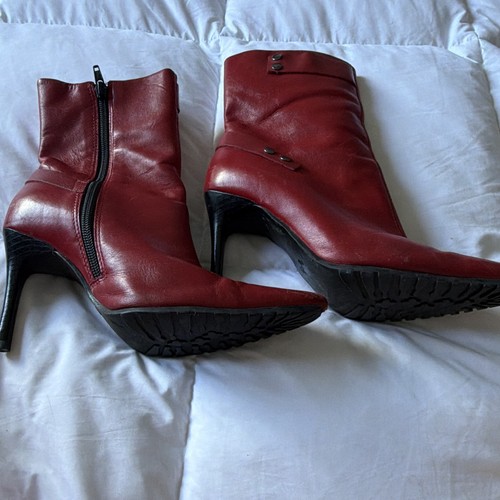 Faith womens red - uk, leather