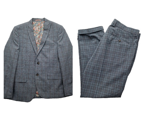 Harry brown suit grey check - harry,