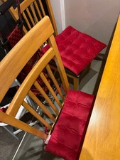 Wood Table and 4 Chairs Indoor