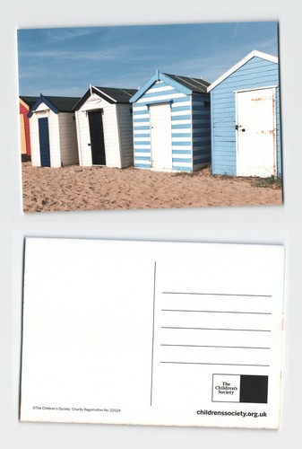 Postcard beach huts seaside - beach,