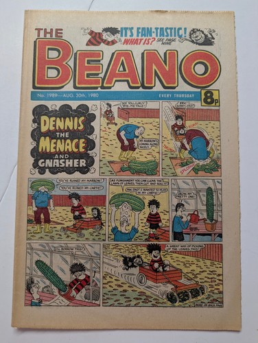Beano comic 1989 - comic, august
