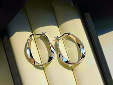 925 Sterling Silver Geometric