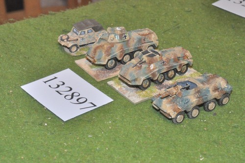15mm ww2 german 4 vehicles - /,