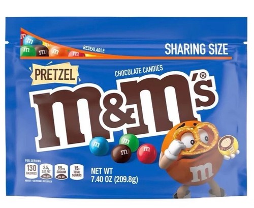 Pretzel bag sharing size - m&m's,