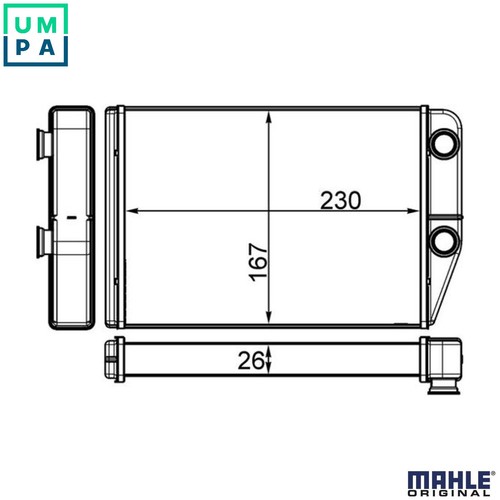 Heat exchanger interior - heat,