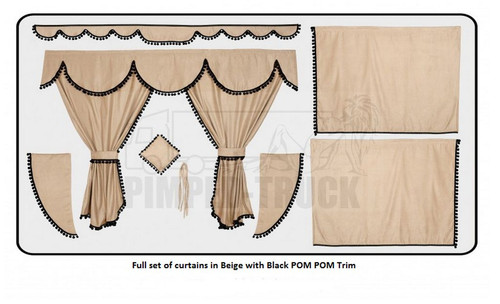Truck curtains for man beige - curtains,