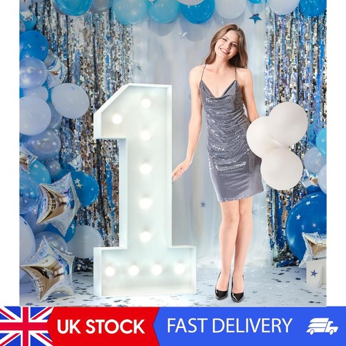 4ft light numbers birthday - light,