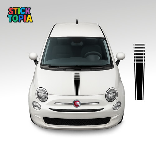 Fiat abarth 500 bonnet - abarth, stripe
