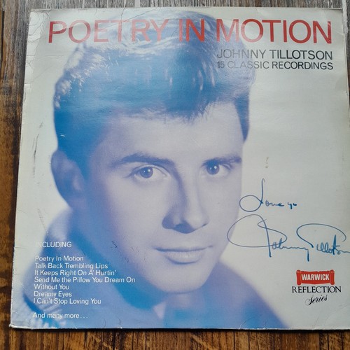 Johnny tillotson poetry - tillotson,