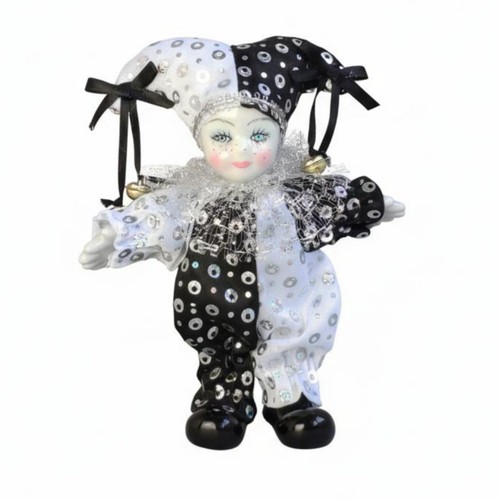 Handmade ceramic clown - handmade, doll
