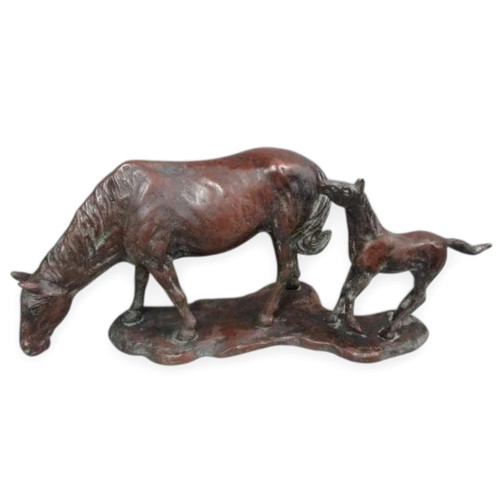 Horse japanese bronze - bronze, statue