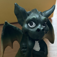 Green Dragon Come Incense Burner Ornament Figurine 