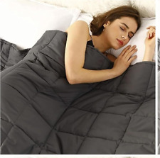 NEW Large Luxury Weighted Blanket Sleep Aid Anxiety Depression Insomnia Grey UK