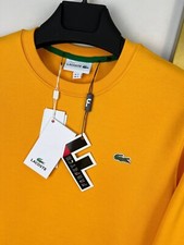Mens Yellow Lacoste Jumper